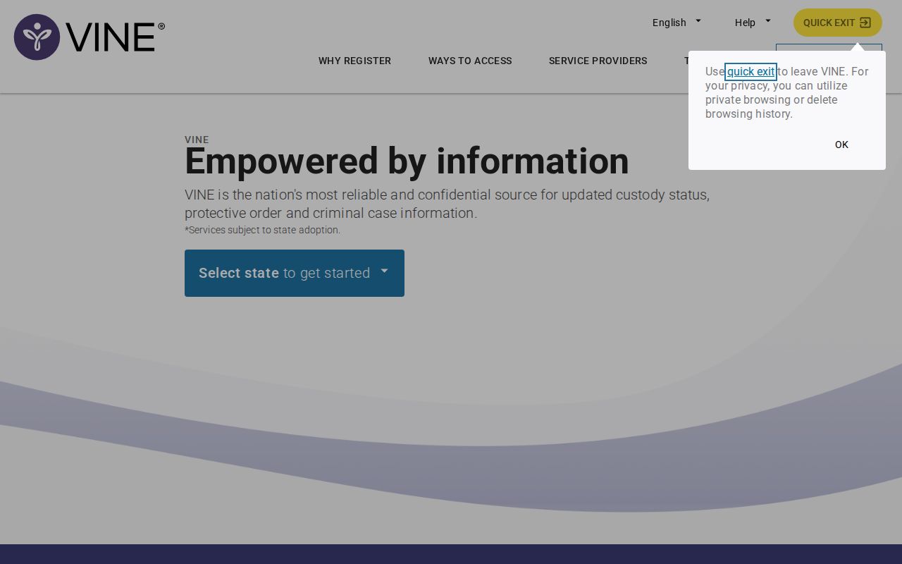 VINELink custody search for St. Lucie County inmate alerts